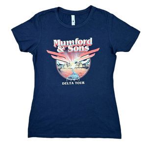 Next Level Apparel Mumford & Sons Delta Tour T-Shirt - Size Large